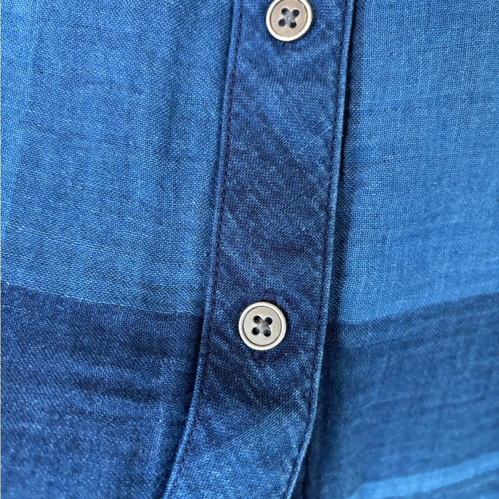 Cloth & Stone Blue Plaid Blouse - Picture 5 of 7